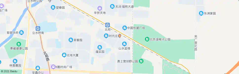 北京时代庄园东站_公交站地图_北京公交_妙搜公交查询2025