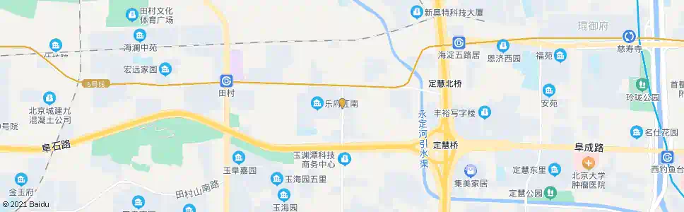 北京田村半壁店南_公交站地图_北京公交_妙搜公交查询2025