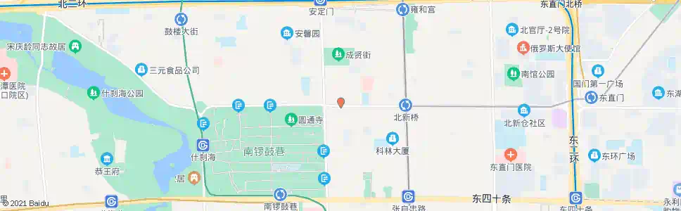 北京交道口东_公交站地图_北京公交_妙搜公交查询2025