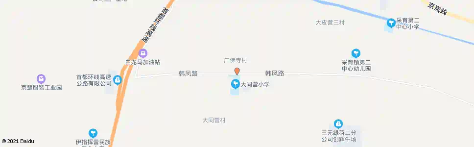 北京大同营东口_公交站地图_北京公交_妙搜公交查询2025