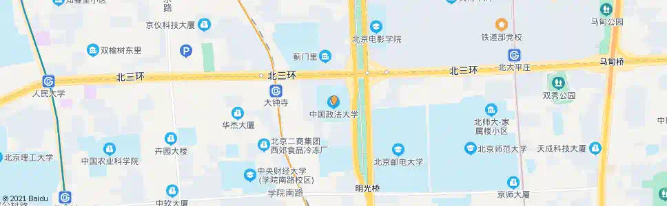 北京中国政法大学_公交站地图_北京公交_妙搜公交查询2025