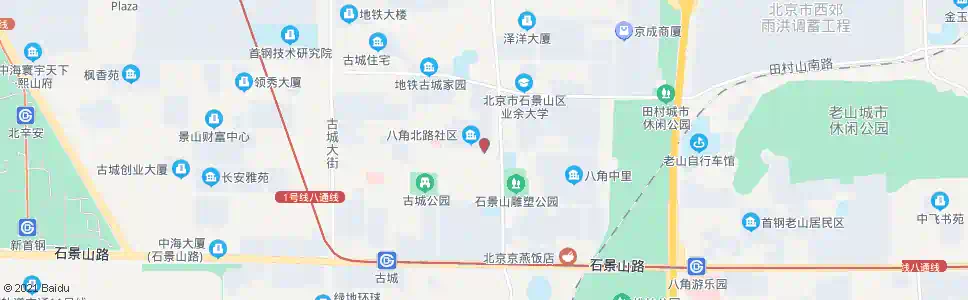 北京八角路_公交站地图_北京公交_妙搜公交查询2025