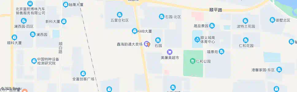 北京顺义西单大卖场_公交站地图_北京公交_妙搜公交查询2025