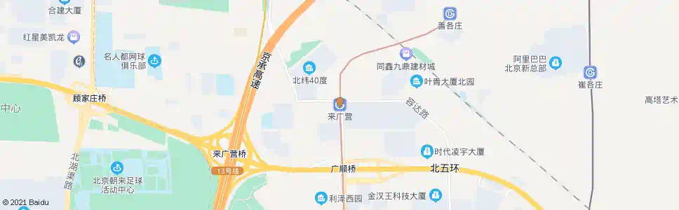 北京来广营东路_公交站地图_北京公交_妙搜公交查询2025