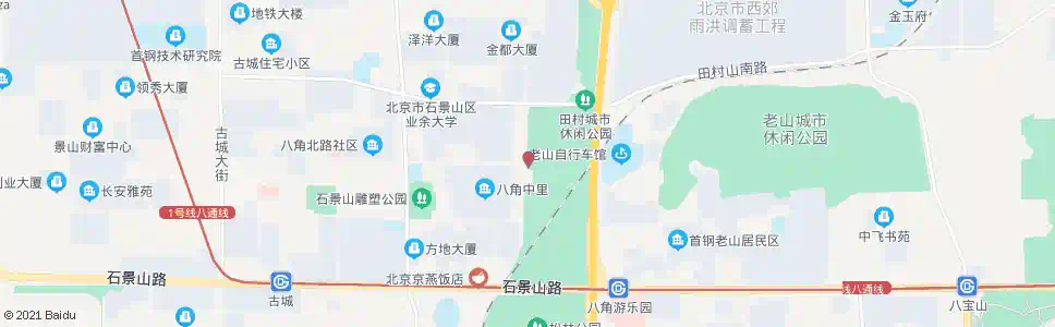 北京石景山游乐园西门_公交站地图_北京公交_妙搜公交查询2025