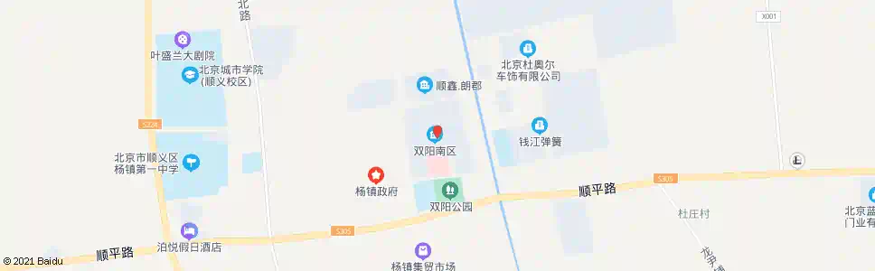 北京双阳小区_公交站地图_北京公交_妙搜公交查询2025