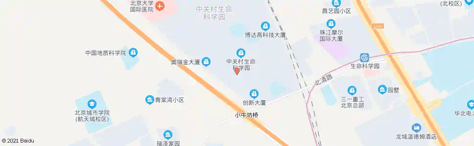 北京生命园路南站_公交站地图_北京公交_妙搜公交查询2025