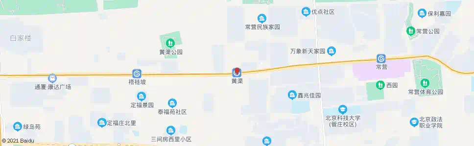 北京黄渠站_公交站地图_北京公交_妙搜公交查询2025