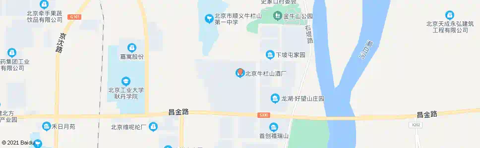北京牛栏山酒厂_公交站地图_北京公交_妙搜公交查询2025