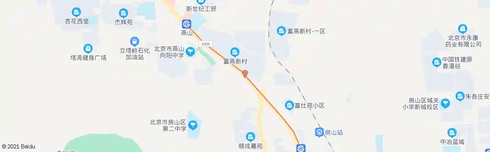 北京富燕新村_公交站地图_北京公交_妙搜公交查询2025