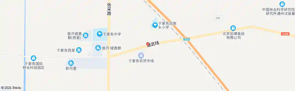 北京于家务村东口_公交站地图_北京公交_妙搜公交查询2025