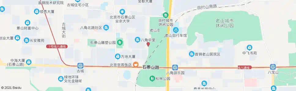 北京八角南路东口_公交站地图_北京公交_妙搜公交查询2025