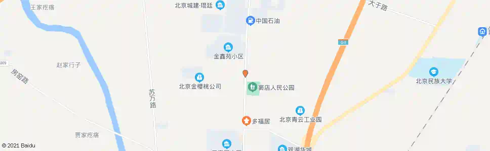 北京瓦窑头_公交站地图_北京公交_妙搜公交查询2025