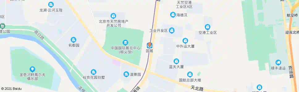 北京地铁国展站_公交站地图_北京公交_妙搜公交查询2025