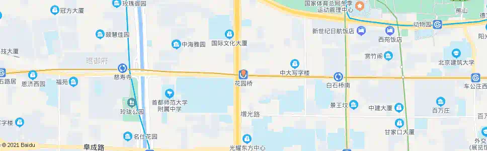 北京花园桥站_公交站地图_北京公交_妙搜公交查询2025