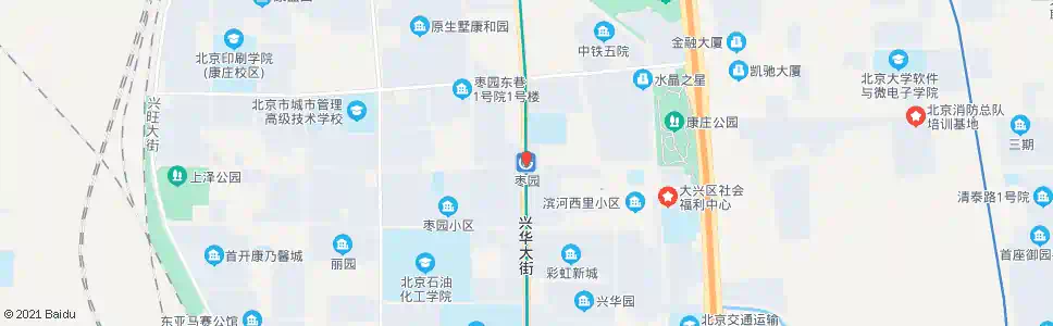 北京枣园站_公交站地图_北京公交_妙搜公交查询2025