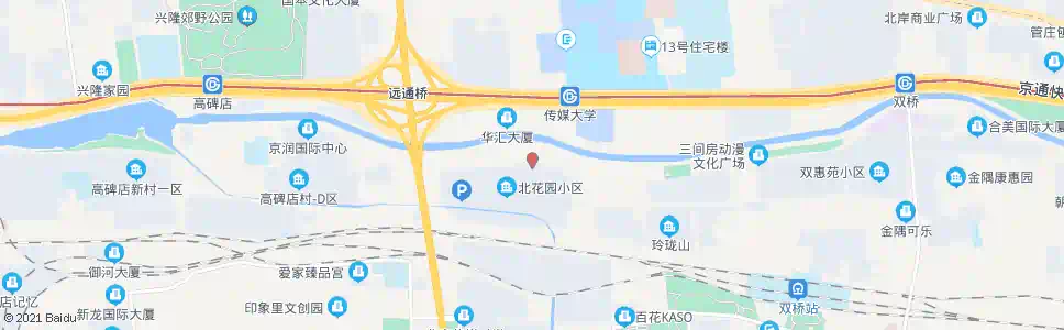 北京花园小区北门_公交站地图_北京公交_妙搜公交查询2025