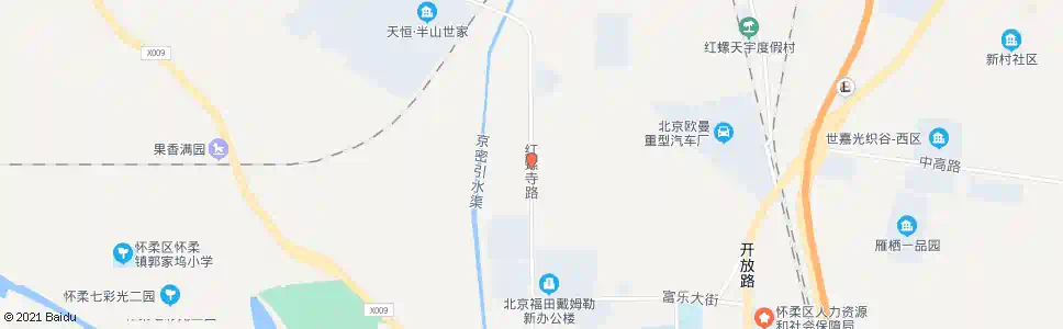 北京红螺路中街_公交站地图_北京公交_妙搜公交查询2025