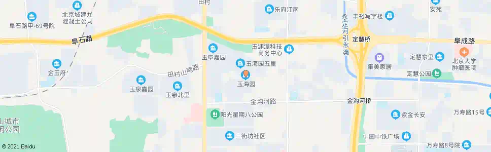北京玉海园_公交站地图_北京公交_妙搜公交查询2025