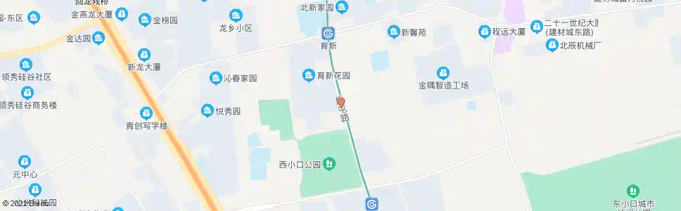 北京育新小区东门_公交站地图_北京公交_妙搜公交查询2025