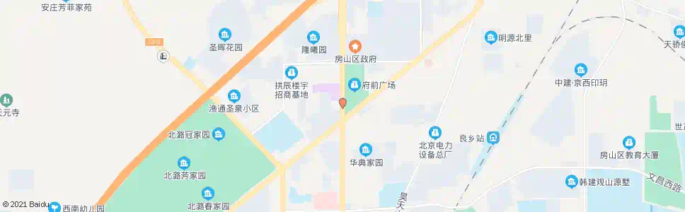 北京良乡北关(北)_公交站地图_北京公交_妙搜公交查询2025