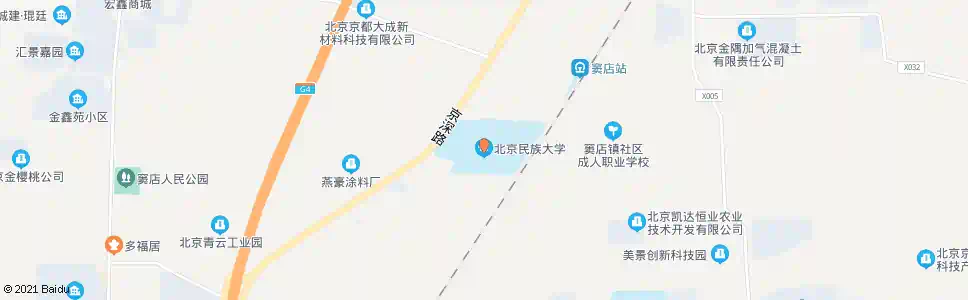 北京七里店民族大学_公交站地图_北京公交_妙搜公交查询2025