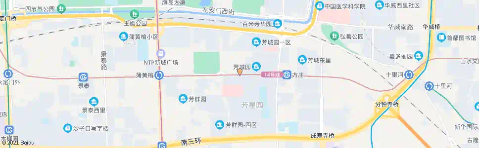 北京芳城园_公交站地图_北京公交_妙搜公交查询2025