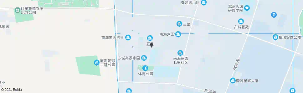 北京南海家园五里南门_公交站地图_北京公交_妙搜公交查询2025