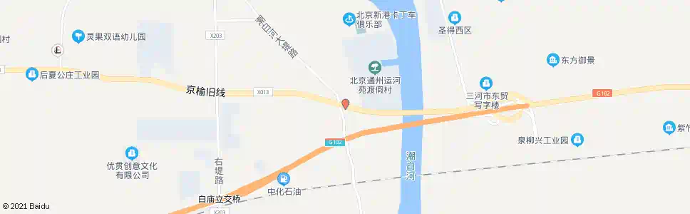 北京通州白庙_公交站地图_北京公交_妙搜公交查询2025
