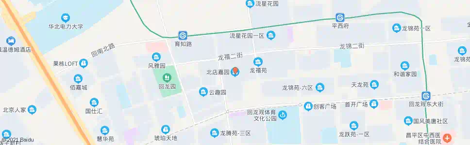 北京北店嘉园_公交站地图_北京公交_妙搜公交查询2025