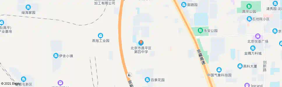 北京昌平四中_公交站地图_北京公交_妙搜公交查询2025
