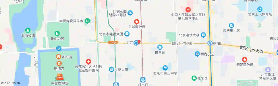 北京东四村_公交站地图_北京公交_妙搜公交查询2025