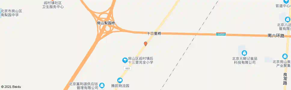 北京大十三里北_公交站地图_北京公交_妙搜公交查询2025
