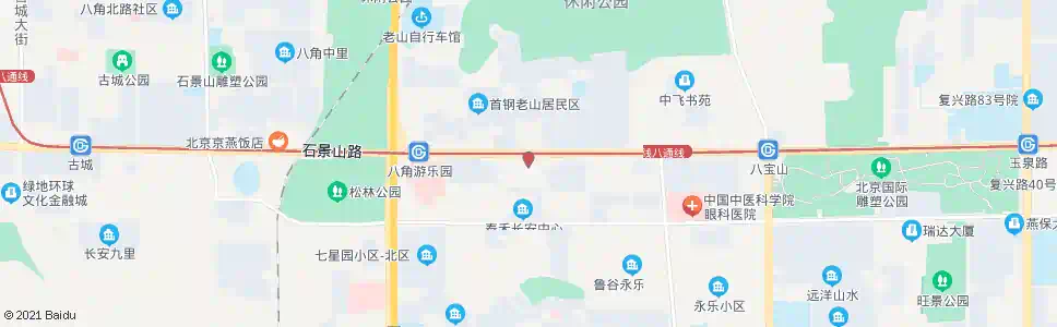 北京石景山(万商花园酒店)_公交站地图_北京公交_妙搜公交查询2025