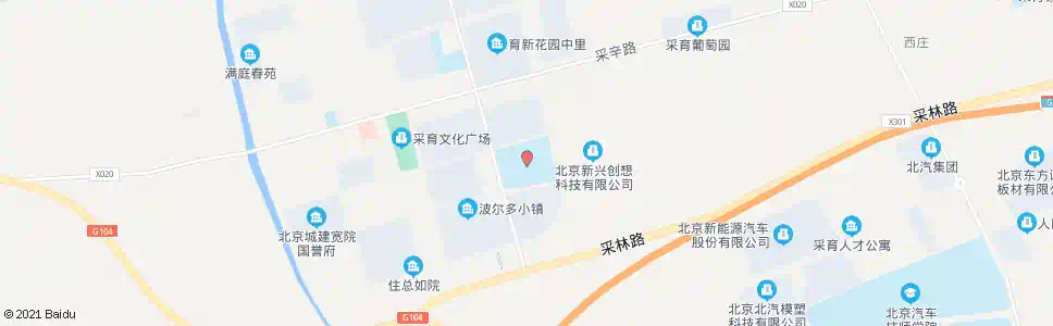 北京采育中学_公交站地图_北京公交_妙搜公交查询2025