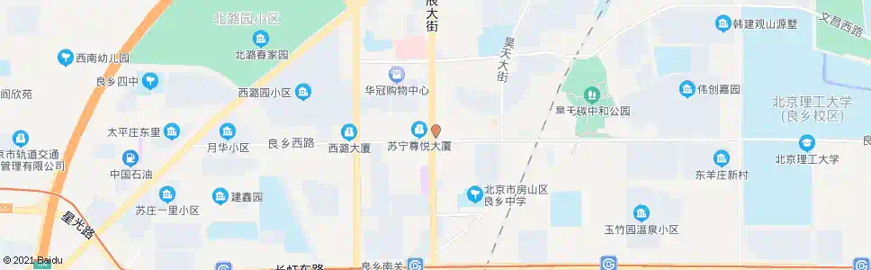 北京良乡大角(南)_公交站地图_北京公交_妙搜公交查询2025