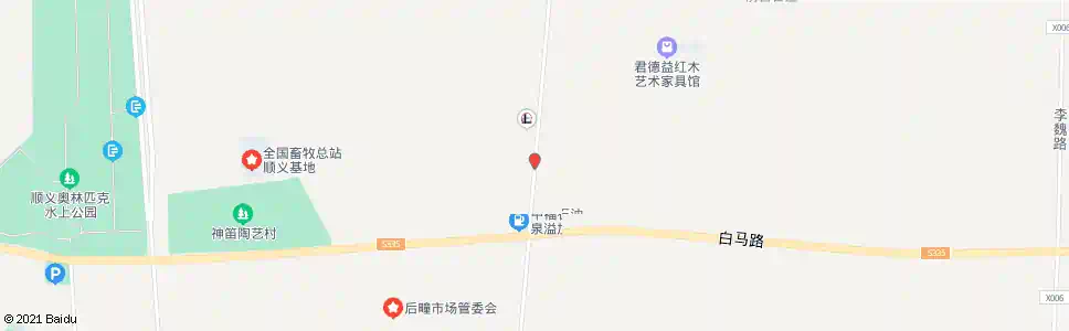 北京白马路口_公交站地图_北京公交_妙搜公交查询2025