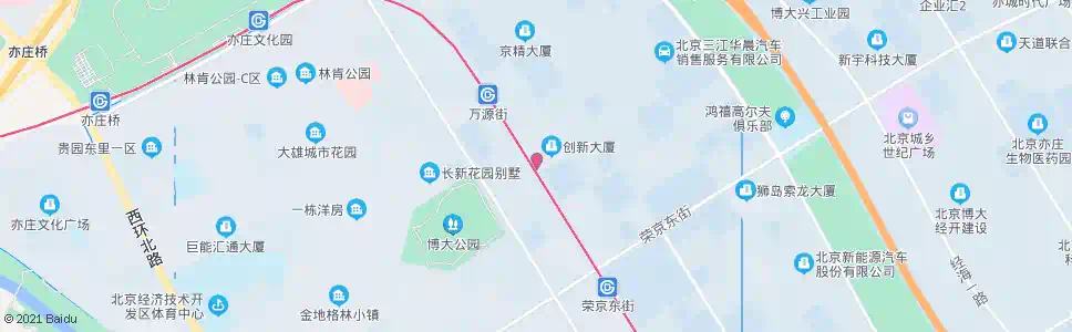 北京经开创业园_公交站地图_北京公交_妙搜公交查询2025
