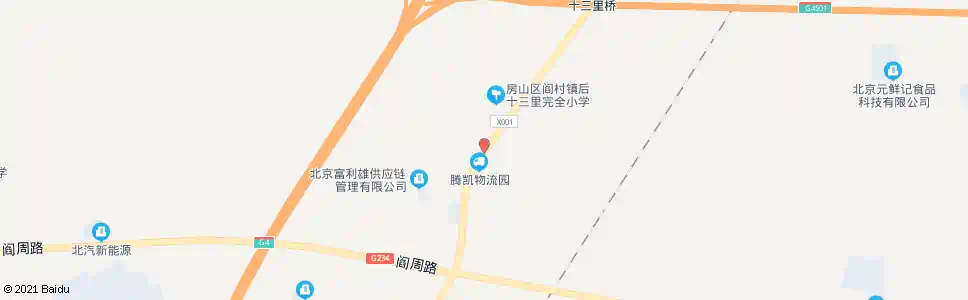 北京大十三里_公交站地图_北京公交_妙搜公交查询2025