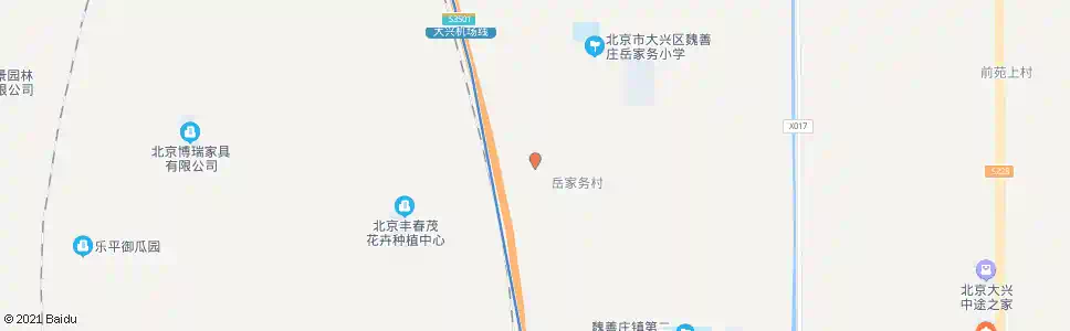 北京岳家务_公交站地图_北京公交_妙搜公交查询2025