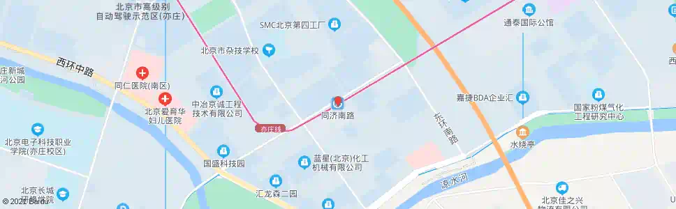 北京地铁同济南路站_公交站地图_北京公交_妙搜公交查询2025