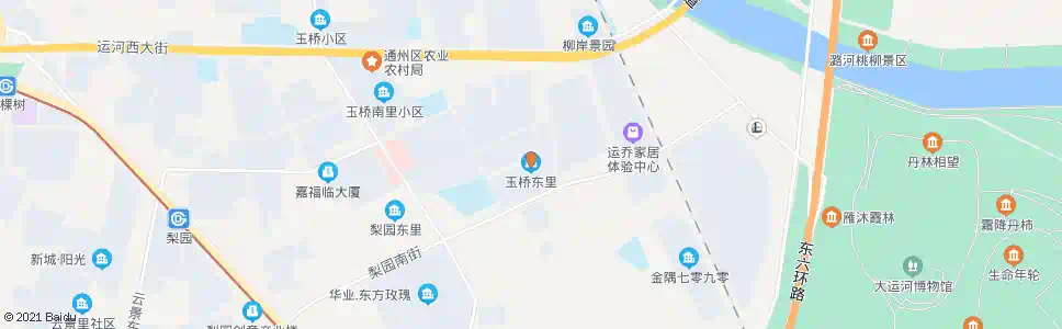 北京玉桥东里小区_公交站地图_北京公交_妙搜公交查询2025