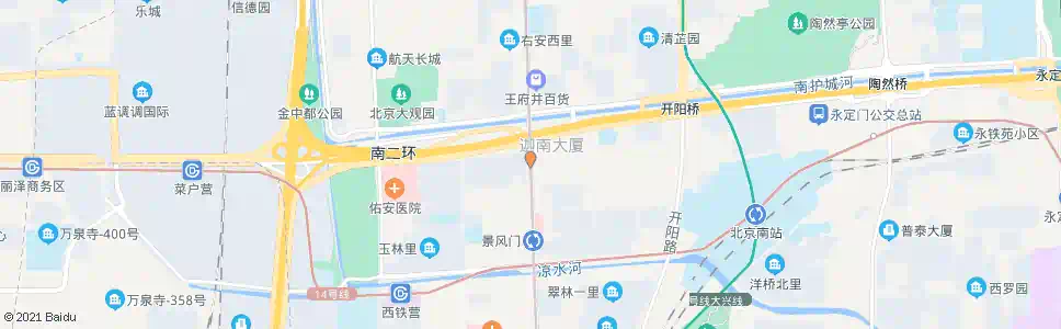 北京右安门_公交站地图_北京公交_妙搜公交查询2025