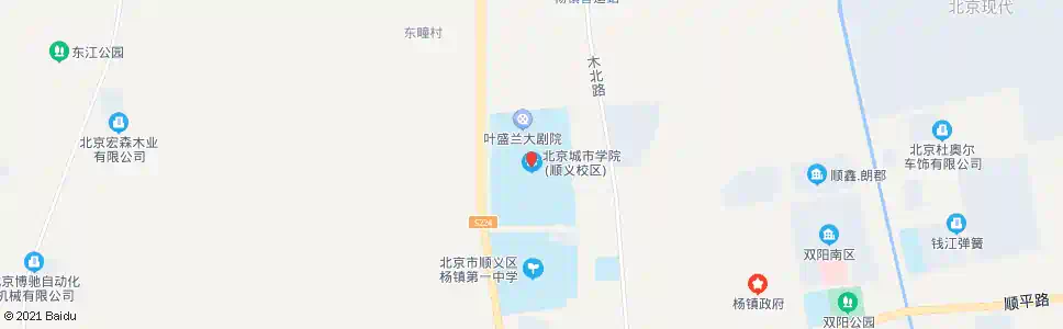 北京北京城市学院顺义校区_公交站地图_北京公交_妙搜公交查询2025