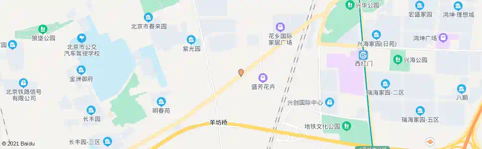 北京羊坊村南口_公交站地图_北京公交_妙搜公交查询2025
