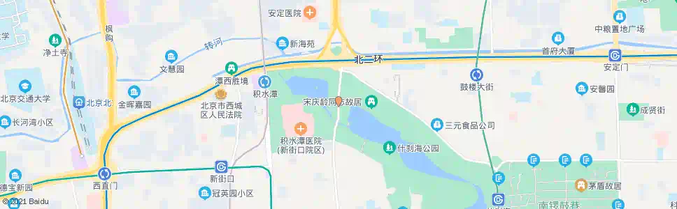 北京德胜门内_公交站地图_北京公交_妙搜公交查询2025
