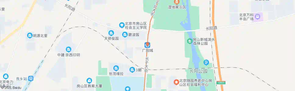 北京地铁广阳城站_公交站地图_北京公交_妙搜公交查询2025