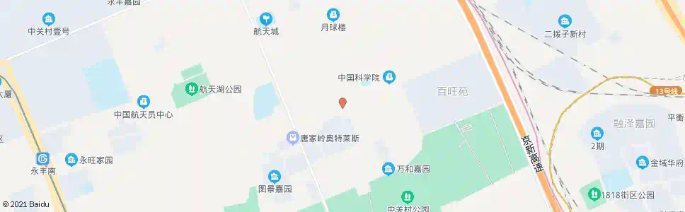 北京唐家岭北路东口_公交站地图_北京公交_妙搜公交查询2025