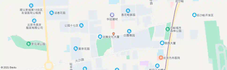 北京后沙峪镇政府_公交站地图_北京公交_妙搜公交查询2025