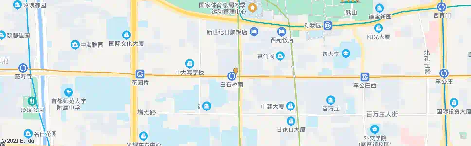 北京白石桥南站_公交站地图_北京公交_妙搜公交查询2025